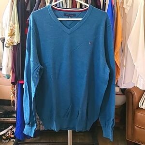 Green Tommy Hilfiger Men's Sweater Sz XL